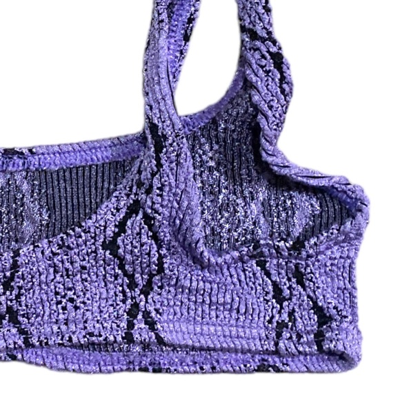 Bond Eye Limeade Edition Violet Python Bikini Top - Picture 9 of 14